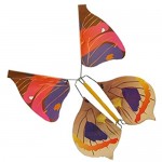 CiCy 5pcs Magic Flying Butterfly Flying in The Book Butterfly Rubber Band Powered Wind Up Butterfly Toy Romatic Wedding Great Surprise Gift