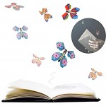 Dorakitten Magic Fairy Flying Butterfly 15PCS Wind up Butterfly Rubber Band Powered Butterfly for Gift or Party Playing Anniversary Wedding