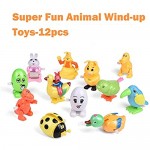 FUN LITTLE TOYS 12 Pieces Easter Eggs Prefilled with Assorted Wind-up Toys for Kids Easter Party Favors Easter Basket Stuffers Easter Egg Fillers