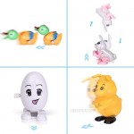 FUN LITTLE TOYS 12 Pieces Easter Eggs Prefilled with Assorted Wind-up Toys for Kids Easter Party Favors Easter Basket Stuffers Easter Egg Fillers