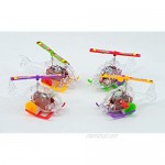 Giggle Time Wind Up Helicopter Assortment - (24) Pieces - Assorted Styles - for Kids Boys and Girls Party Favors Pinata Stuffers Children’s Gift Bags Carnival Prizes