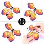 Hotusi 20Pcs Magic Fairy Flying Butterfly Wind up Butterfly Toy for Birthday Anniversary Wedding/Surprise Gift or Party Playing