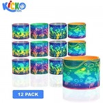 Kicko Aquatic Plastic Coil Spring Toy - Set of 12 - Assorted Ocean Animal Prints Spring for Easter Basket Treats Toy Collection Class Rewards Playtime Activity Pinata Fillers- 3 Inch