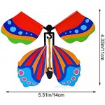 Magic Flying Butterflies Pack of 20-Rubber Band Powered Wind up Butterfly Toy Magic Props Surprise Gifts for Holidays Birthdays and Parties