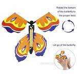 Magic Flying Butterflies Pack of 20-Rubber Band Powered Wind up Butterfly Toy Magic Props Surprise Gifts for Holidays Birthdays and Parties