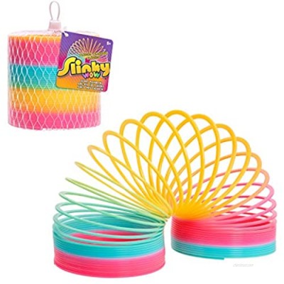 Slinky Brand The Original Walking Spring Toy  Plastic Rainbow Giant Slinky