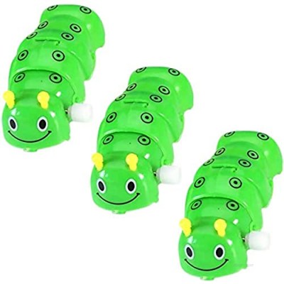 Taotenish 3-Pack Wind Up Clockwork Toys Cartoon Funny Caterpillar Model Robot for Educational Toy Party Favors Great Gift for Toddler Children Kids