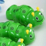 Taotenish 4-Pack Wind Up Clockwork Toys Cartoon Funny Caterpillar Model Robot for Educational Toy Party Favors Great Gift for Toddler Children Kids