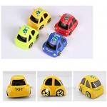 Toyvian Mini Wind-up Car Toys Early Educational Toys for Kids 4 Pieces (Mixed Color)