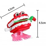 Wind Up Teeth Walking Teeth Toys for Various Holiday Props 5pcs