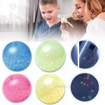 5 Pcs Luminescent Stress Relief Balls Sticky Balls Decompression Toys Balls Stick to The Wall and Slowly Fall Off Fun Toys for Adults and Children Non-Toxic