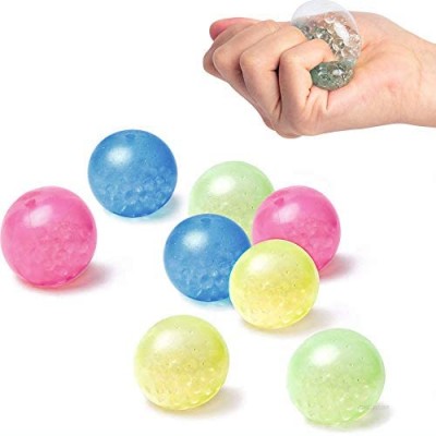 5 Pcs Luminescent Stress Relief Balls Sticky Balls  Decompression Toys Balls Stick to The Wall and Slowly Fall Off Fun Toys for Adults and Children  Non-Toxic