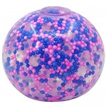 COMIOR Stress Relief Toys Ball Toy Novelty Stress Ball Rainbow Mesh Ball Stress Glowing Squeeze Grape Toys Anti-Stress Balls Hand Grip Pressure Stress Ball for Kids Adult Party Favors Reliever Toys