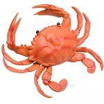 DONGMIAN 1Set April Fool’s Props Prank Toy Realistic Crab Trick Toy for Entertainment Model Soft Squeaker Lobster Novelty Fidget Trick Prop