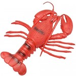 DONGMIAN 1Set April Fool’s Props Prank Toy Realistic Crab Trick Toy for Entertainment Model Soft Squeaker Lobster Novelty Fidget Trick Prop