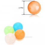 Glowing Stress Relief Ball Luminous Stick Target Ball 4 Pieces Stick to The Wall and Slowly Falls Down Suitable for Children and Adults Tear Resistance Fun Toys