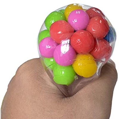 GUbaliYA Stretchy Stress Balls for Kids Adults  Sensory Toys Stress Relief Balls  Color Changing Ball Anti-Anxiety Tools  High Resilience Squeeze Decompression Exercise Ball So Much Fun (F)