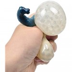 Mumaya 6pcs Bubble Sensory Fidget Toy Squeeze Ball Squeeze Figure Stress Ball kneading Ball Rainbow kneading Ball Squeeze Ball -Dinosaur Anti-Stress