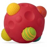 Playlearn Tactile Textured Sensory Ball with 6 Removable Small Balls - Sensory Toy for Toddlers - Fine Motor Toy for All Ages