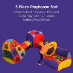 Playz Toddler Playhouse Jungle Gym Play Tent and 500 Ball Pit Balls Bundle