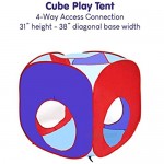 Playz Toddler Playhouse Jungle Gym Play Tent and 500 Ball Pit Balls Bundle