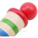Winwinfly 1 Pieces Mini Wood Catch Ball Cup and Ball Game Hand Eye Coordination Ball Catching Cup