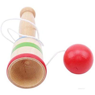 Winwinfly 1 Pieces Mini Wood Catch Ball  Cup and Ball Game Hand Eye Coordination Ball Catching Cup