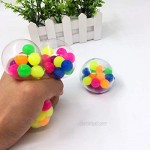 Yuffoo Fidget Toys DNA Ball Stress Relief Squeezing Balls Hand Exercise Stress Balls for Anxiety Sensory Toys Ball for Stress-Relief and Better Focusing Toy for Kids and Adults 1PCS