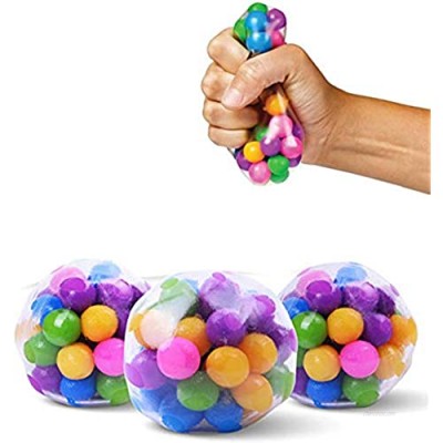 Yuffoo Fidget Toys DNA Ball  Stress Relief Squeezing Balls Hand Exercise Stress Balls for Anxiety Sensory Toys Ball for Stress-Relief and Better Focusing Toy for Kids and Adults 1PCS