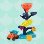 B. toys by Battat – Owl About Waterfalls Water Wheel – Preschool Baby Bath Toy 18 m+