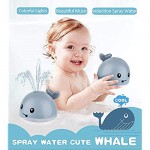 Bath Toys for 1 2 3 4 5 years old boys girls 2 in 1 Electric Induction Whale Water Spray Toy Bath Fun Toys with Music and Flashing Lights Bathtime Play Ball Bath Toys for Toddlers Kids toys age 1-6