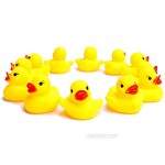 Dazzling Toys Mini Rubber Ducks Pack of 24 Ducky Floats Baby Kids Bath Toy Shower Birthday Party Favors