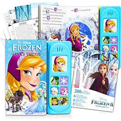 Disney Frozen Toy Set Frozen Book Bundle - Frozen Activity Book with Frozen Stickers Frozen Playset (Frozen Toys for Toddlers Girls Boys)