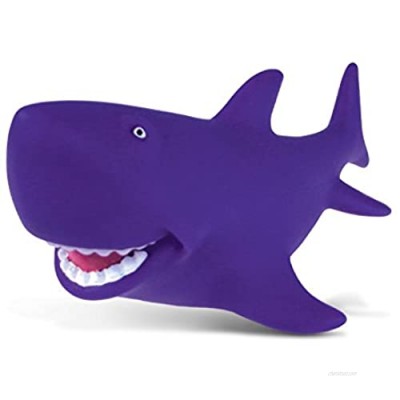 DolliBu Shark Bath Buddy Squirter - Floating Purple Shark Rubber Bath Toy  Fun Water Squirting Bathtime Play For Toddlers  Cute & Soft Sea Life Animal Toy For The Bathtub  Beach  & Pool for Girls & Bo