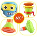Happytime Baby Bathtub Toy Diver Game Water Toys 3 Stackable and Nesting Cups Submarines and Spout (No Batteries Required and Color in Random)…