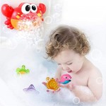 Joyjoz Toddler Bath Toys Bath Bubble Machine Bathtub Toys Automatic Bubble Maker for Toddlers with 12 Nursery Rhyme 1000+ Bubbles Per Minute Include Bubble Machine 5 Stacking Cups Gift for Kids