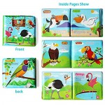 JUNSEE Baby Bath Books-3PCS Bathtub Toys Floating Waterproof Educational Bath Toy Books for Toddlers-Animal Books Count Books Bird Books for Bath time