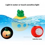 JUSTDOLIFE Light up Bath Toys for Toddlers - 6 Packs Baby Bath Toys Bathtub Glow Water Toys for Kids Bath Time