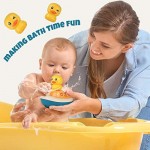 KELIWOW Bath Toys Floating Bathtub Toys Rotation Water Spray Toys for Kids Baby Bath Toys