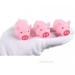 Meeall Pig Bath Toy Rubber Pig Baby Bath Toy for Kids Pig Decorations 30 PCS