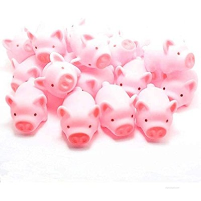 Meeall Pig Bath Toy  Rubber Pig Baby Bath Toy for Kids  Pig Decorations  30 PCS