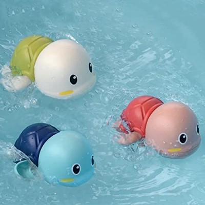 Newmemo Bath Toys Bathtub Toys for Toddlers  3pcs Swimming Pool Turtle Bathtub Baby Bath Toys Water Toys for Infants Birthday Gift for Kids 1 2 3 4 5 Years Old Boy Girls