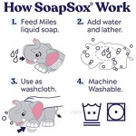 SoapSox Miles The Elephant - Children's Bath Toy Grey (SSEL)
