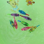 Tipmant Electronic Fish Toy Electric Animal Pets Water Tank Bathtub Swimming Pool Kids Bath Toys Birthday Chiristmas Gift (8 Color)