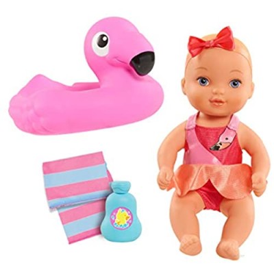 Waterbabies Doll Bathtime Fun  Flamingo  Water Filled Baby Doll Bath Toy and Accessories
