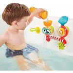 Yookidoo Baby Bath Toy (for Toddlers 1-3) - Spinning Gear and Googly Eyes for Toddler and Baby Bath Time Sensory Development - Attaches to Any Size Tub Wall - 1+ Years