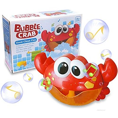 ZHENDUO Baby Bath Bubble Toy Bubble Crab Bubble Blower Bubble Machine Bubble Maker with Nursery Rhyme Bathtub Bubble Toys for Infant Baby Children Kids Happy Tub Time