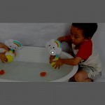 zoordo Baby Bath Toy Lovely Cloudy Bathtub Shower Toy Water Spray Head Game for Toddlers Kids （NO Electric Only Stick on Smooth Surface）