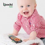 2 in 1 Whale Remote Control Toy Phone for Babies by Boxiki Kids. Baby's First Cell Phone! Fun Musical and Educational Toy for 3 Months Olds. (Black)