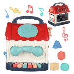 Cube Toy 18Months+ Boy and Girl Hand Drum Piano Toy 8 in 1 Early Educational Discover Cube Play Learning Center for Toddlers Five Music Modes Kids Toy with Lights Sounds